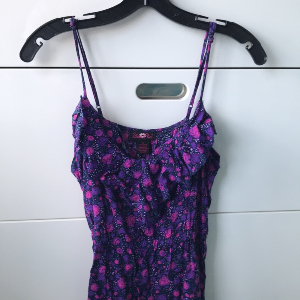 Ultra Flirt sun dress SZ XL purple floral print